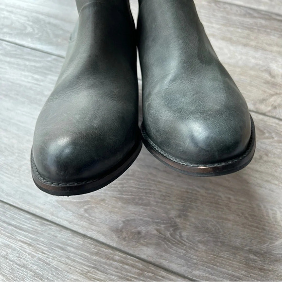 Earth West Riverton Smooth Leather Ankle Bootie  in Oil Green - Picture 5 of 13